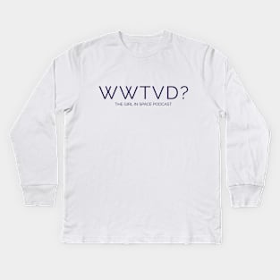 WWTVD - Purple Ink Kids Long Sleeve T-Shirt